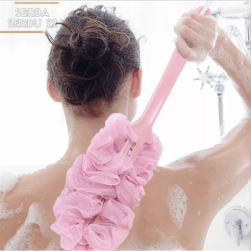 Sikat Mandi Badan Dan Punggung Gagang Panjang Bahan Lembut Sikat Scrub