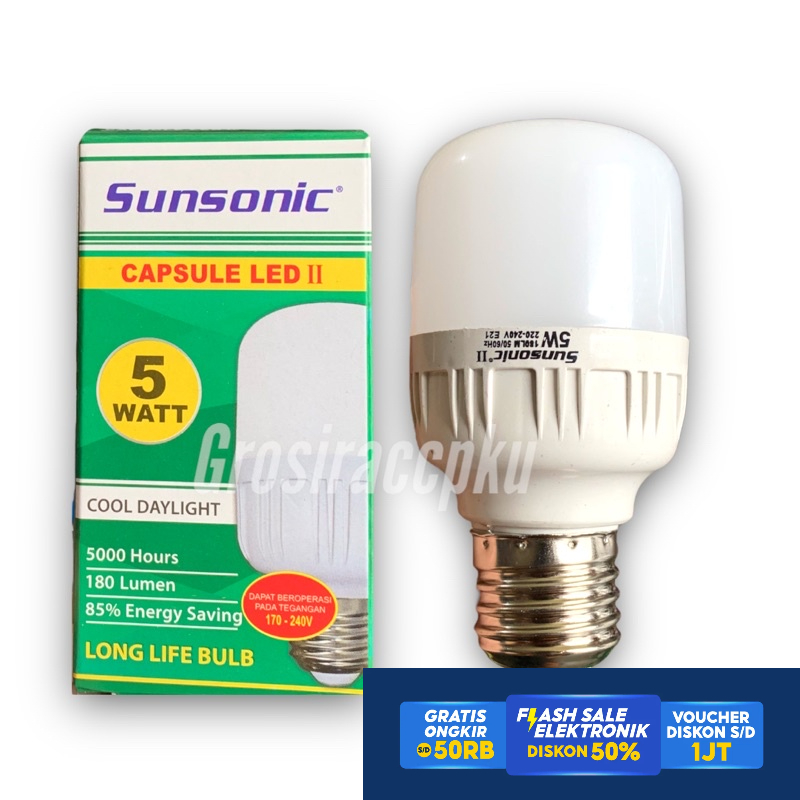 Lampu Led Capsule Murah Sunsafe platinum 5 10 15 20 30 Watt