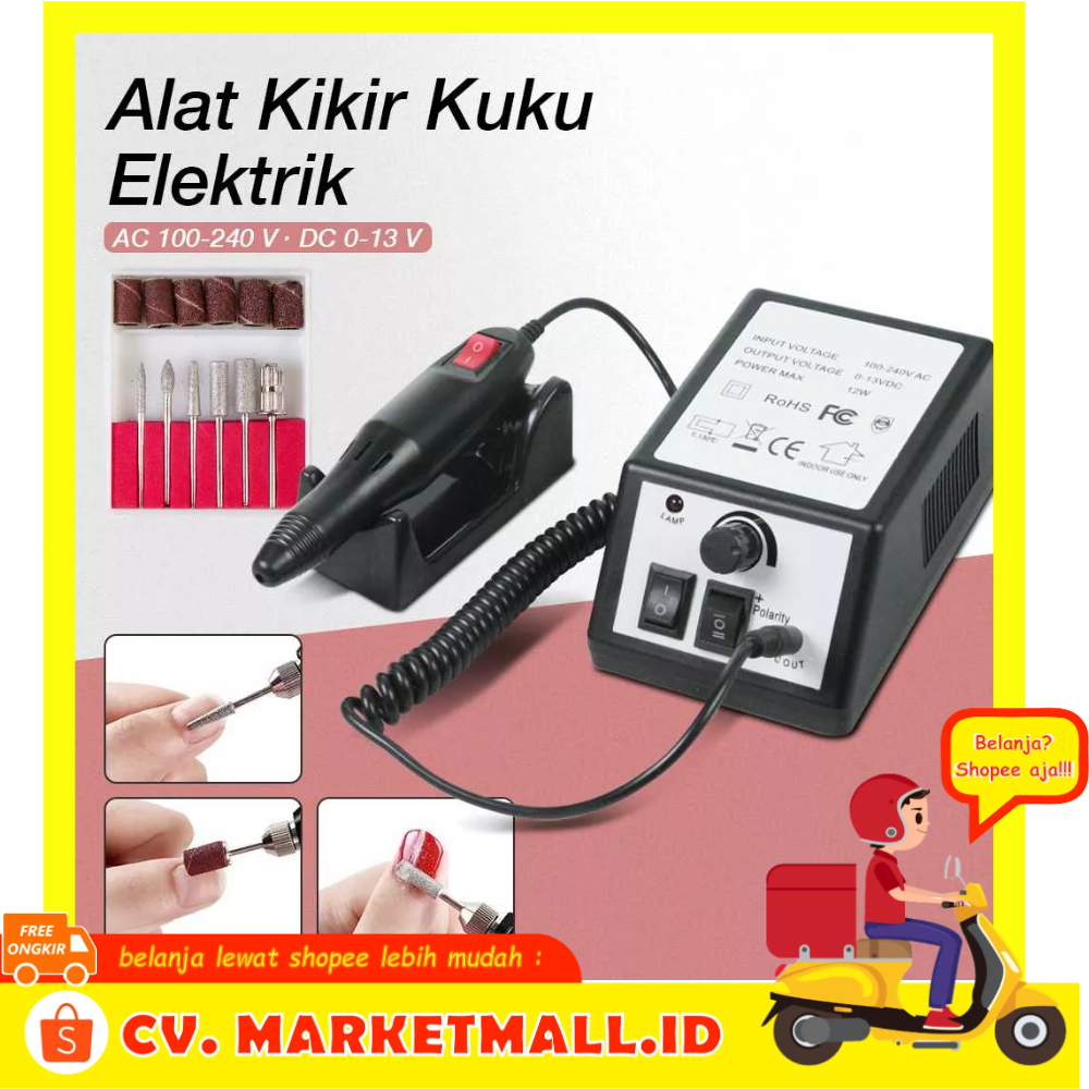 Mesin Manikur Set Alat Kikir Kuku Grinder Electric Polishing 2000 rpm Elektrik Nail Machine Manicure Pedicure Mercedes - 7RHRENBK