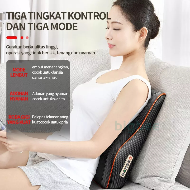 Pijat Bahu Dan Tulang Belakang Leher Multifungsi / Bantal Pijat / Alat Pijat Punggung / Bantal Pijat Elektrik