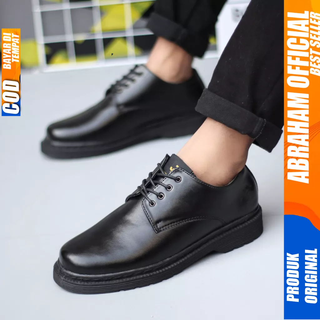 Sepatu Formal Pantofel Docmart Oxord Hitam Kerja Pria