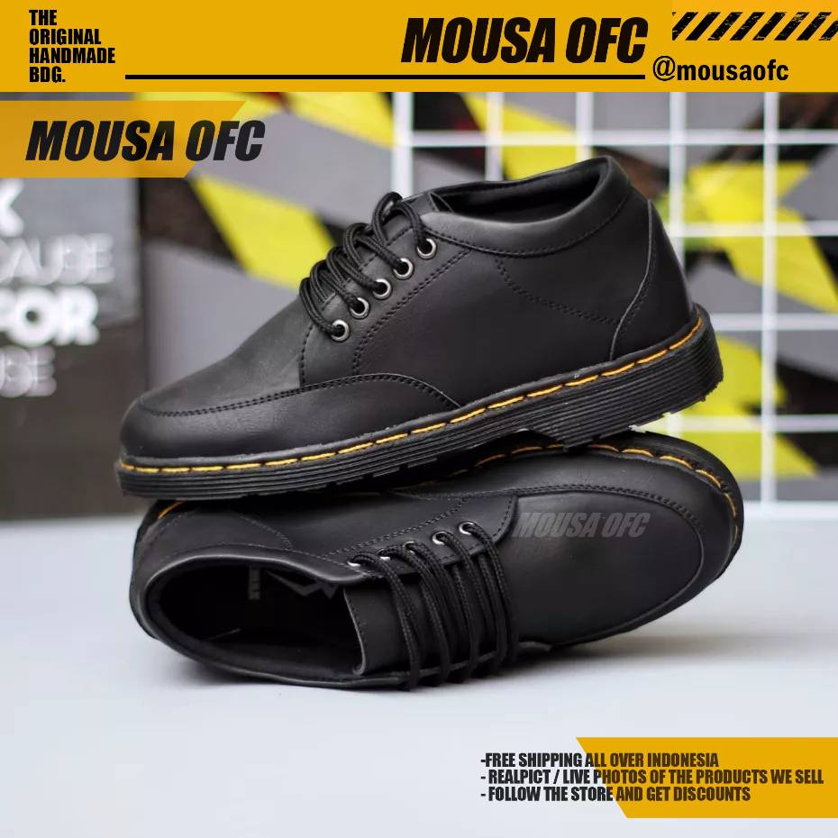 Sepatu Docmart Formal Low Boots Kerja Pria