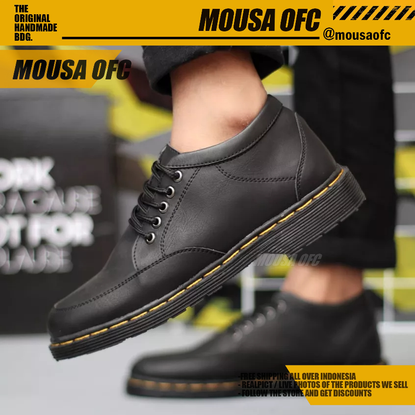Sepatu Docmart Formal Low Boots Kerja Pria