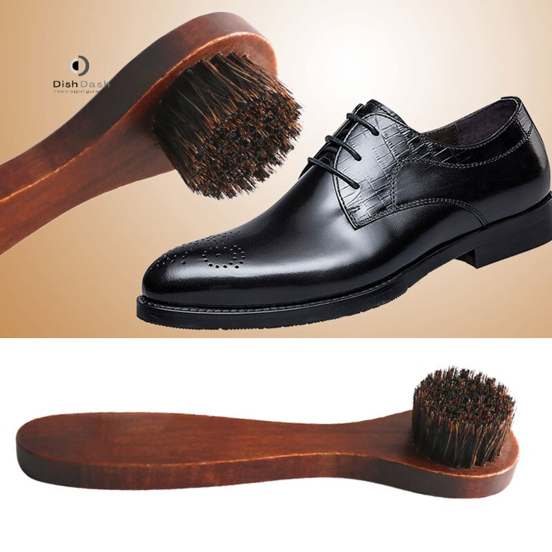 [BAYAR DI TEMPAT] 1 Pcs Shoe Brush Cleaner Detailing Sepatu / Sikat Sepatu Detailing Bulu Kuda / Sikat Semir Bahan Bulu Kuda