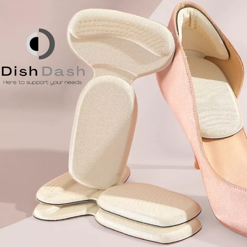 [BAYAR DI TEMPAT] 1 Pasang Insole Sepatu Model T-Shape Cocok Untuk Heels Wanita / Pelindung Tumit