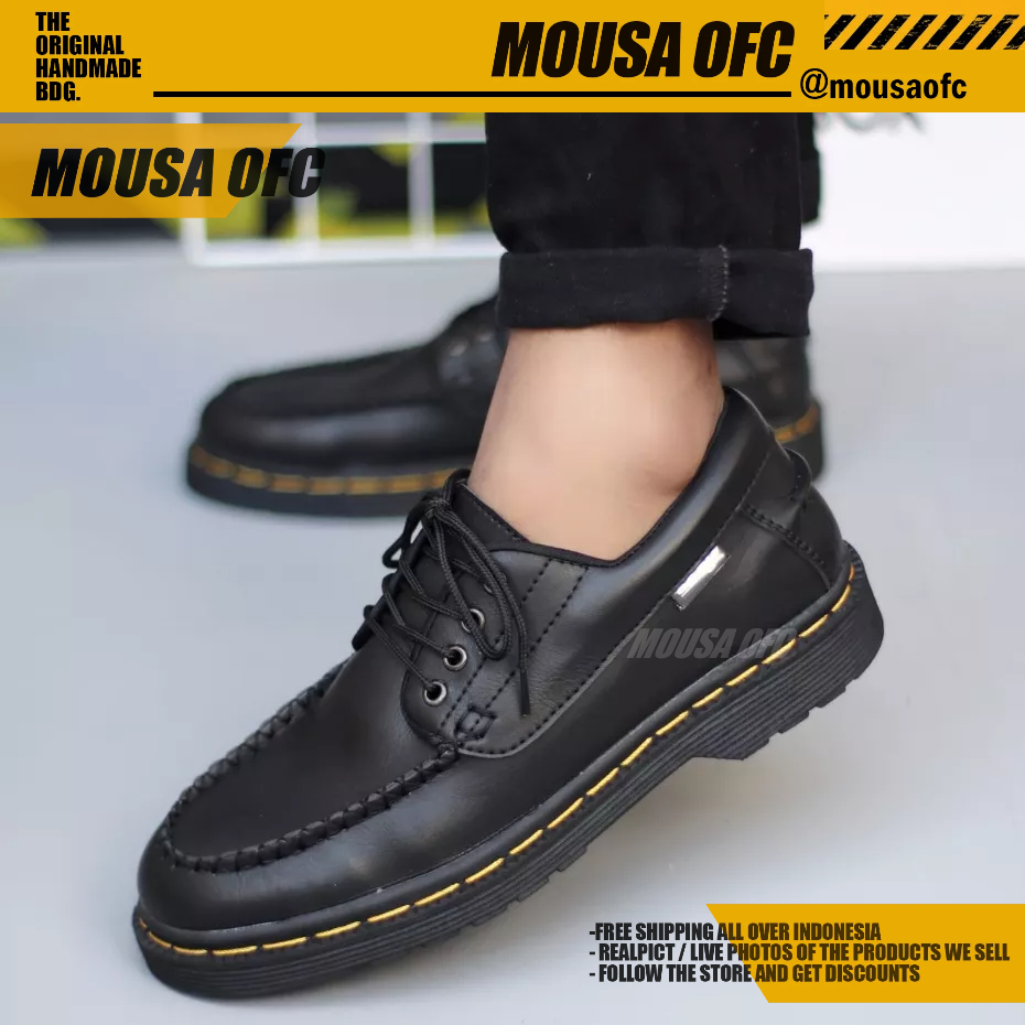 Sepatu Docmart Formal Pantofel Kerja Hitam Pria