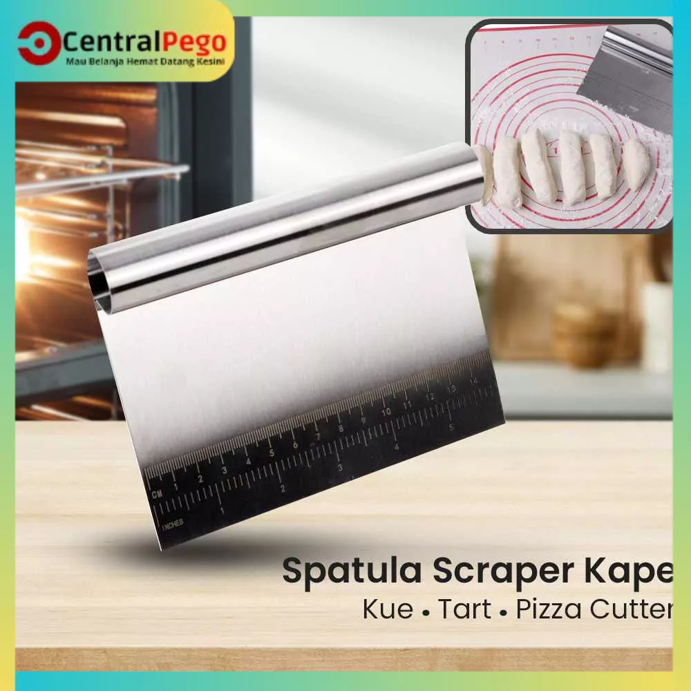 

CP18 Spatula Scraper Kape Kue Tart Pizza Cutter 15CM - CJ07121