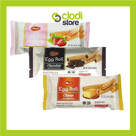 Monde Egg Roll 35 gr - Monde EggRoll 35gr - Monde Egg Roll Stick Chocolate Strawberry Cheese 35 gram