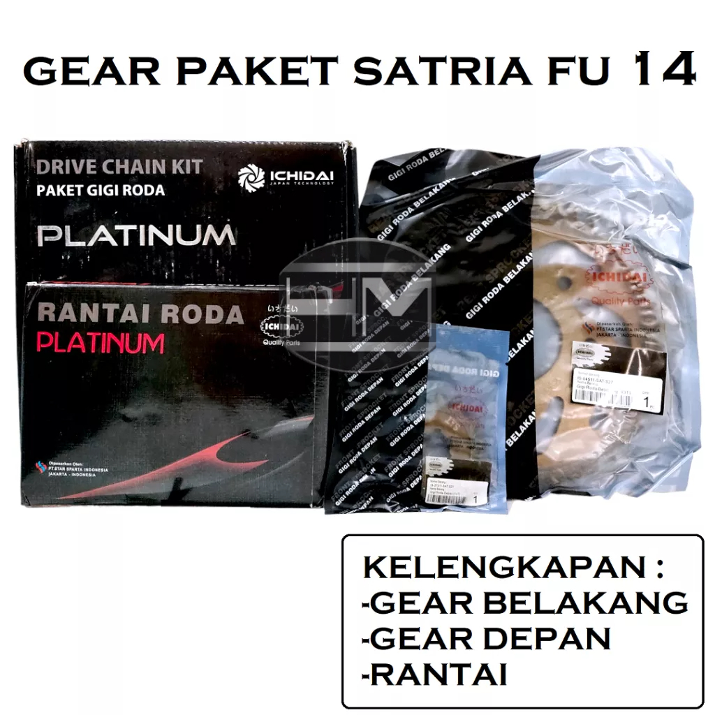 GEAR PAKET GEAR SET SATRIA FU 2014  ICHIDAI