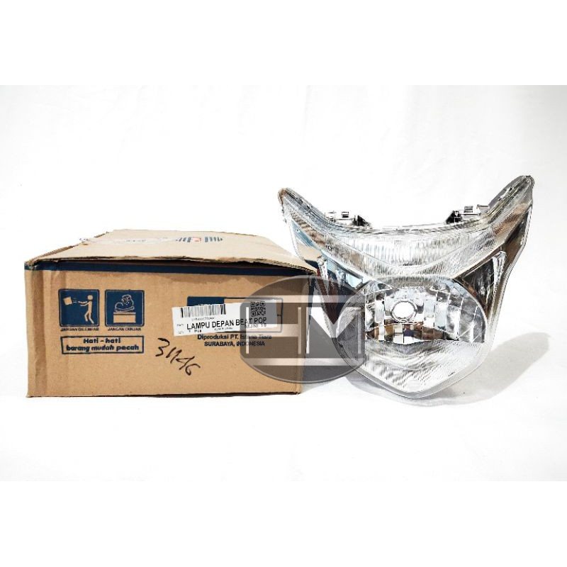 reflektor lampu depan sepeda motor Beat pop merek win