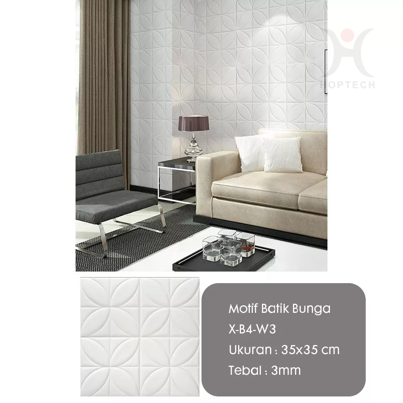 Wallpaper 3D FOAM | Wallpaper Dinding 3D Motif Foam Batik Series More High Quality | Wallfoam Sticker 35x35cm