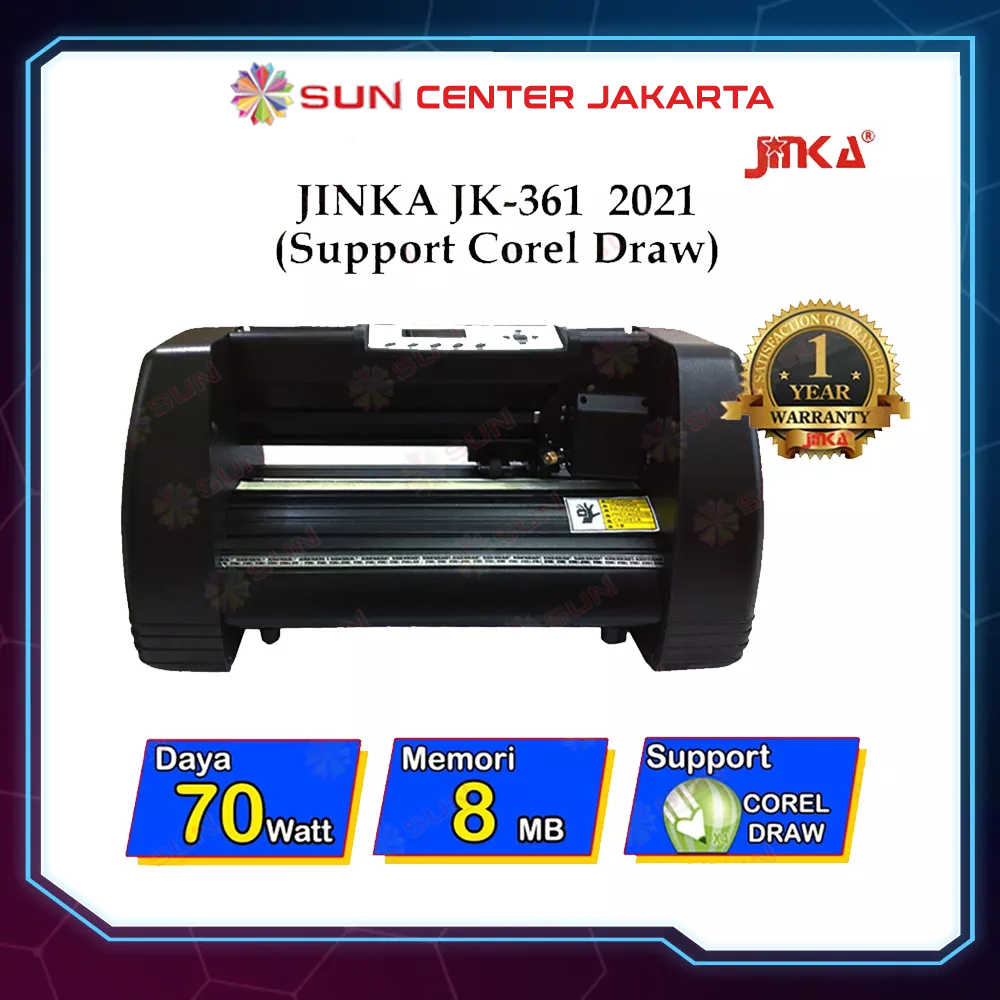 Mesin Cutting Sticker JINKA JK-361 versi 2021 ( Support Corel Draw )