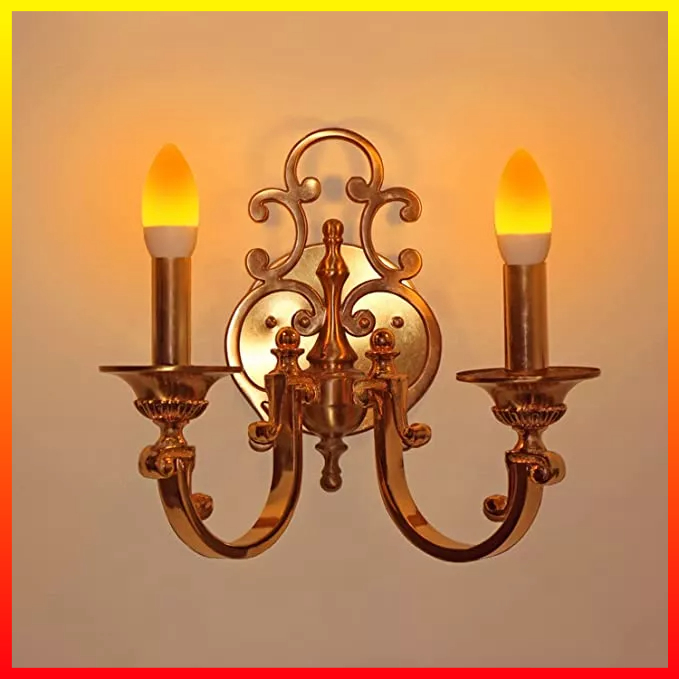 LED Lilin Lampu dengan 3 Mode Efek Api Dekorasi Rumah Hotel Bar Soket E27 Warm White 3W JSEX CB2 - 7CLL4DWH