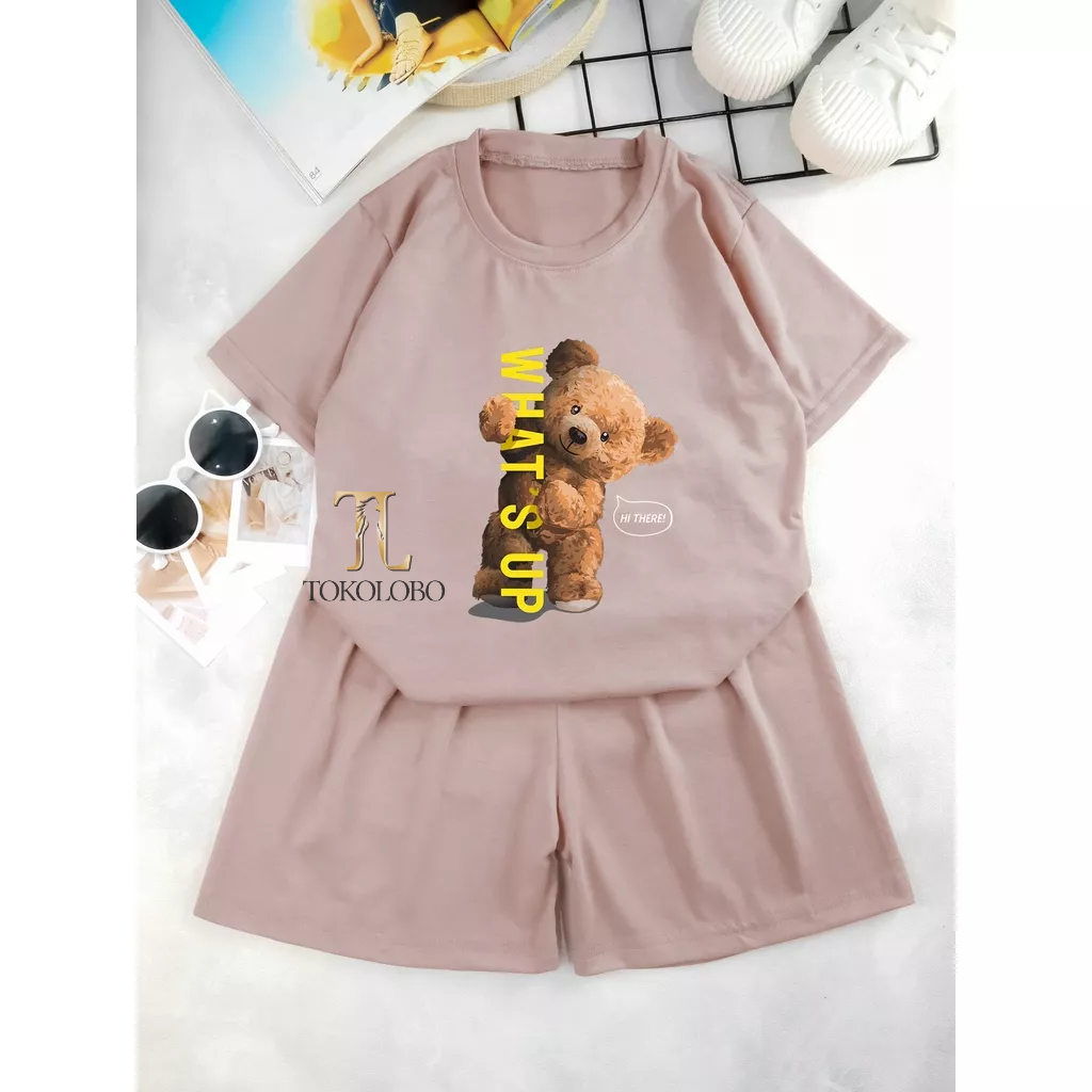 tokolobo SET ANAK WHAT'S UP BEAR (SOFT SPANDEX) DTF PRINTING