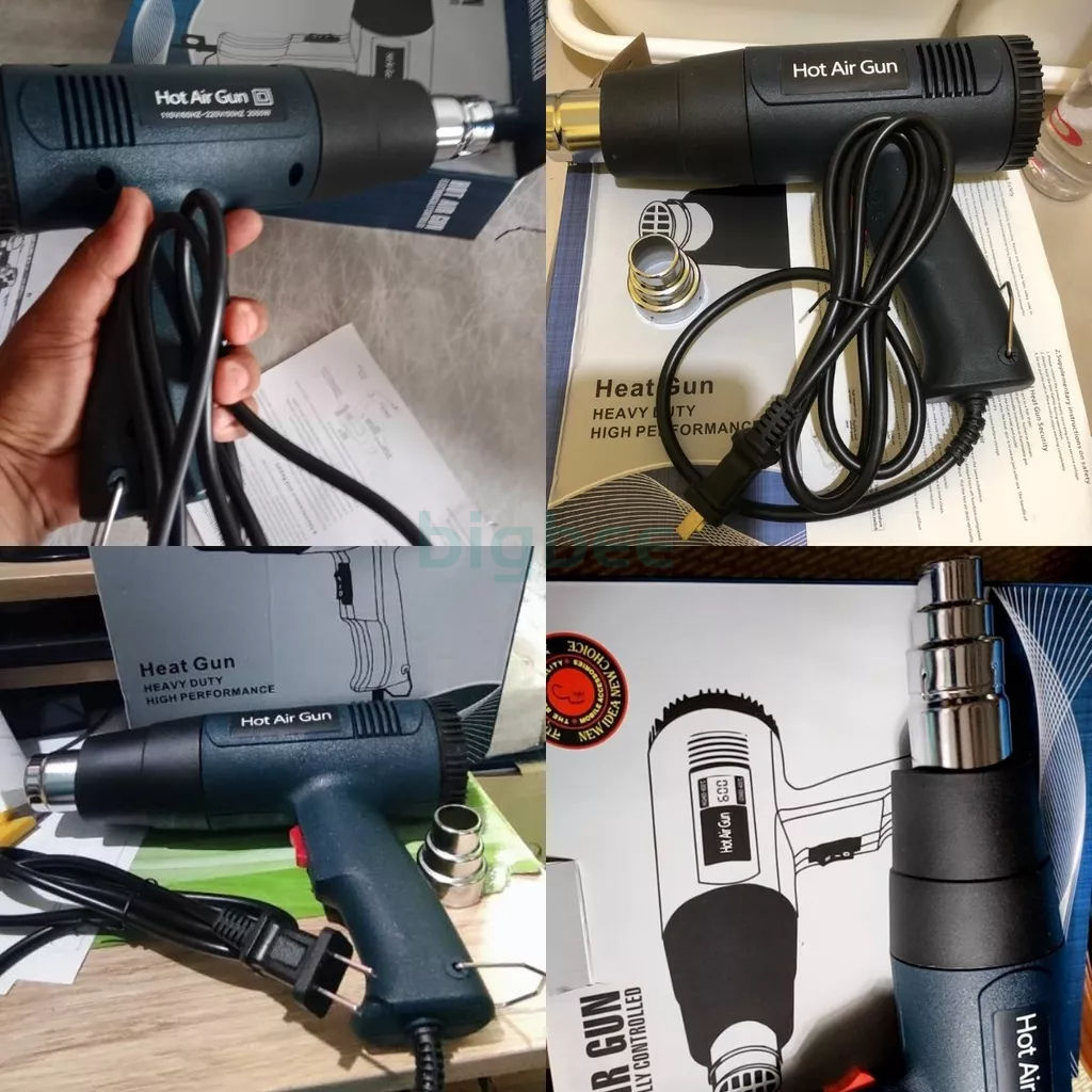 220V 2000W Electric Heat Gun Air Mesin Pemanas Pistol Angin Panas Tools