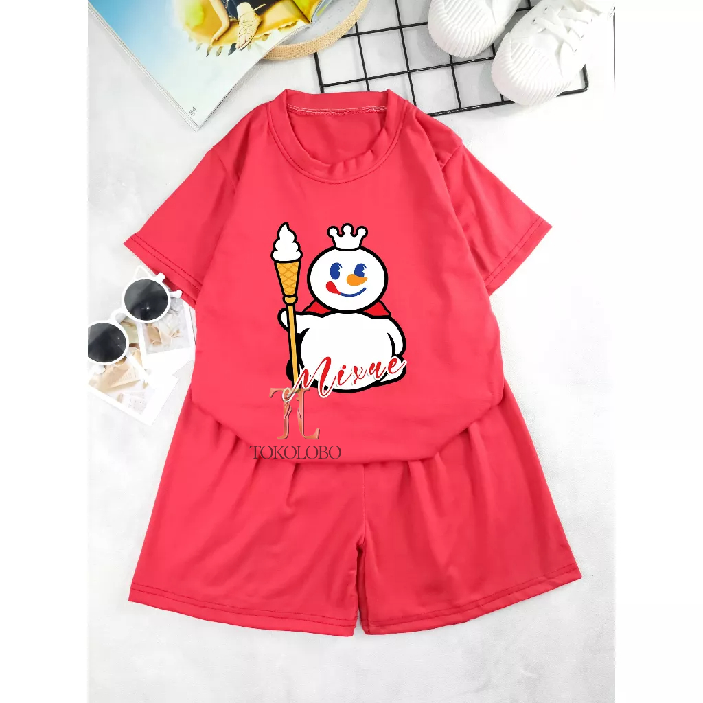 tokolobo SET ANAK KING MIXUE (SOFT SPANDEX) DTF PRINTING