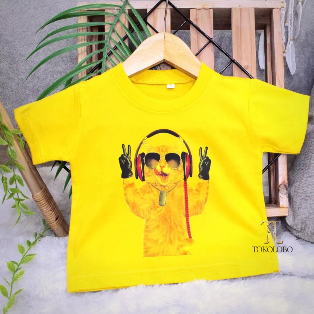 tokolobo Tshirt Anak Katze DTF Print (Size 6 - 10)