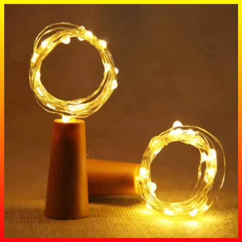 DIY Led String Lampu Hias Untuk Botol Guci Tahan Air Warm White 10 LED 1M FULLEVER FR-11 - 7CLL5HWT