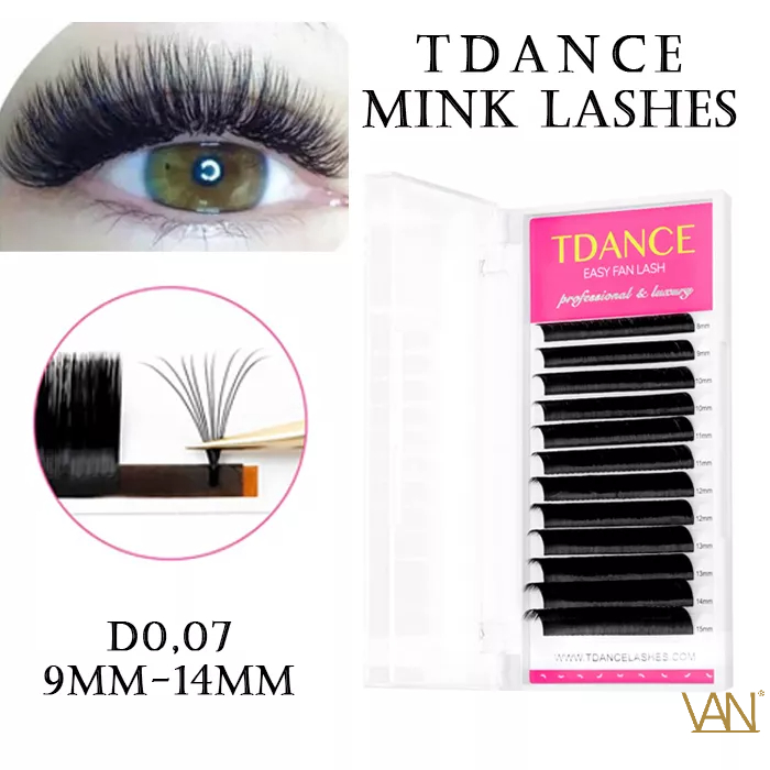 TDANCE PREMIUM MINK LASHES BULUMATA EXTENSION SINGLE 12 BARIS