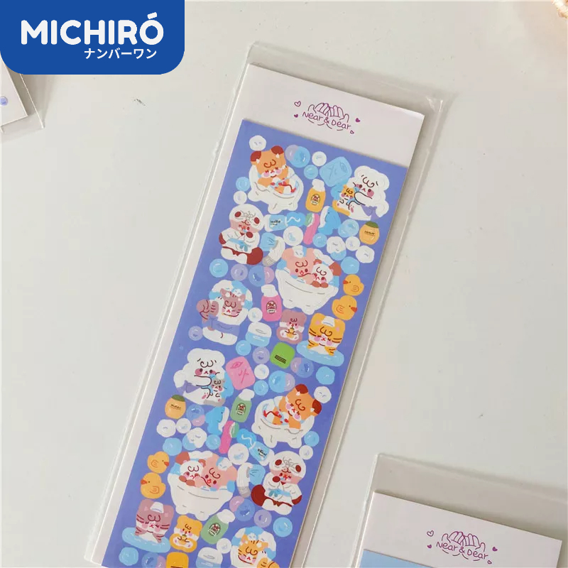 

Michiro Sticker Hologram / Stiker Anak / Stiker Lucu / Stiker Hewan / Stiker Kartun Lucu Korea / Stiker Hologram Gambar Kartun Hewan Gaya Korea Untuk Dekoras / Stiker Mengkilap Kartun / Stiker Shiny - Hologram Decoration Cute Sticker