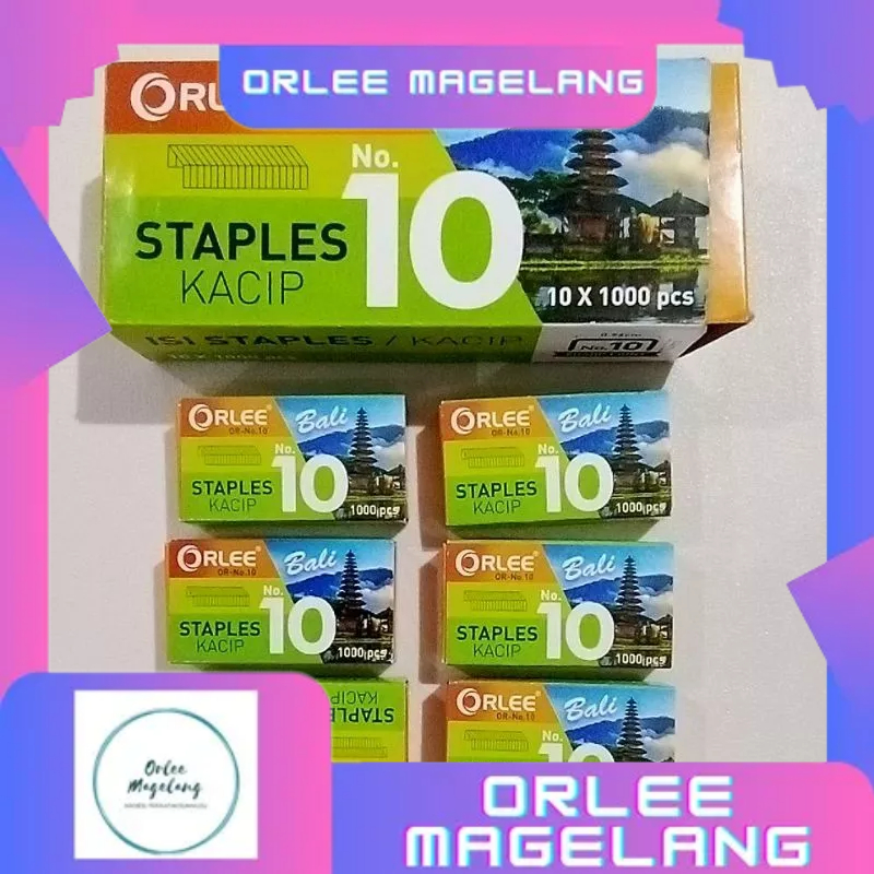 

Isi Staples ORLEE ( 1 PAK ISI 10 BOX KECIL )