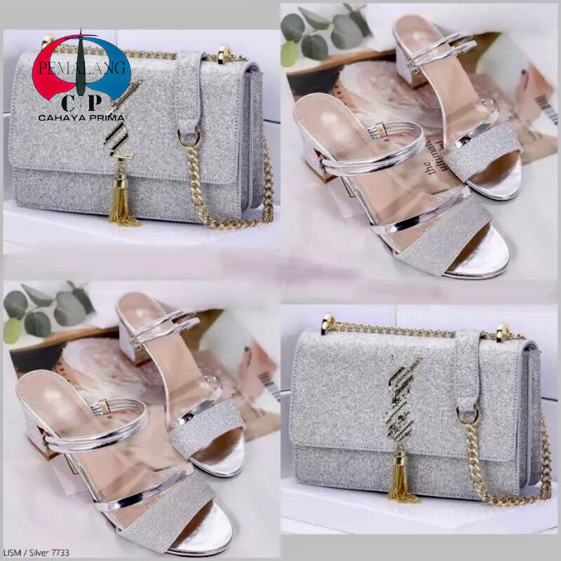 Paket sandal dan Tas wanita Cantik murah meriah