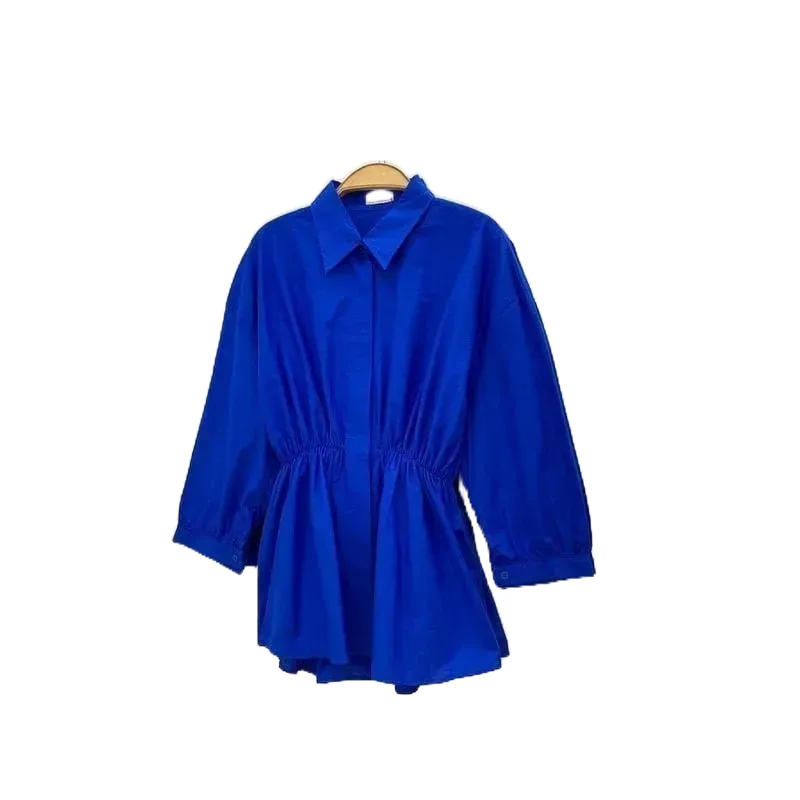Kemeja Wanita Alya Shirt Kemeja Serut Blouse Terbaru Baby Crush Korean Style Balon