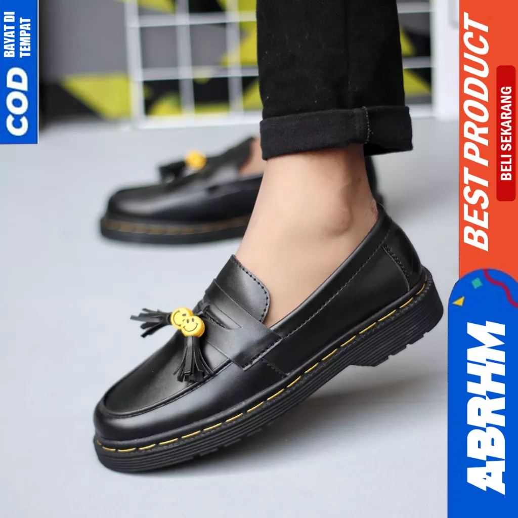 ABRHM Sepatu Loafers Penny Docmart Casual Kerja Pria