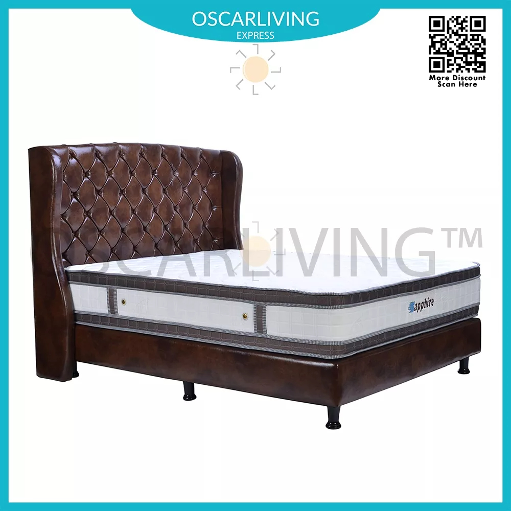 Eversoft Springbed Sapphire Double Plushtop Dvn Celtic HB Celtic Coklat Spring Bed Fullset - Jabodet