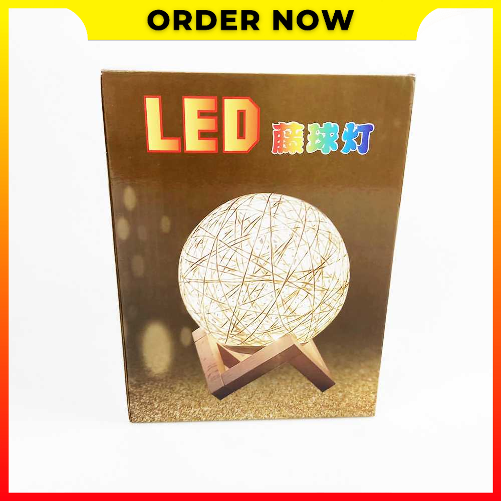 Lampu Tidur LED Dekorasi Desain Unik Bola Sepak Takraw 15 cm Cahaya RGB MShadow - 7CHZ5GMC