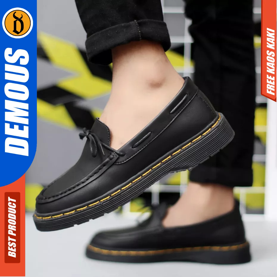 DEMOUS - Sepatu Pantofel Loafers Docmart Hiatm Kerja Pria