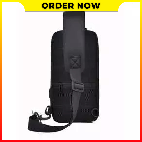 Tas Kurir Selempang Bahu Dada Samping Anti Pencurian kunci Dengan Port USB WEIXIER X311 - 7CFB0CBK