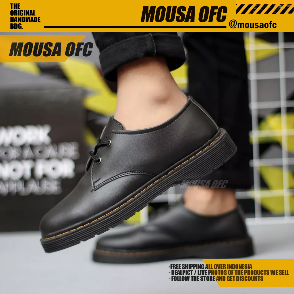 Sepatu Docmart Formal Low Boots Kerja Pria