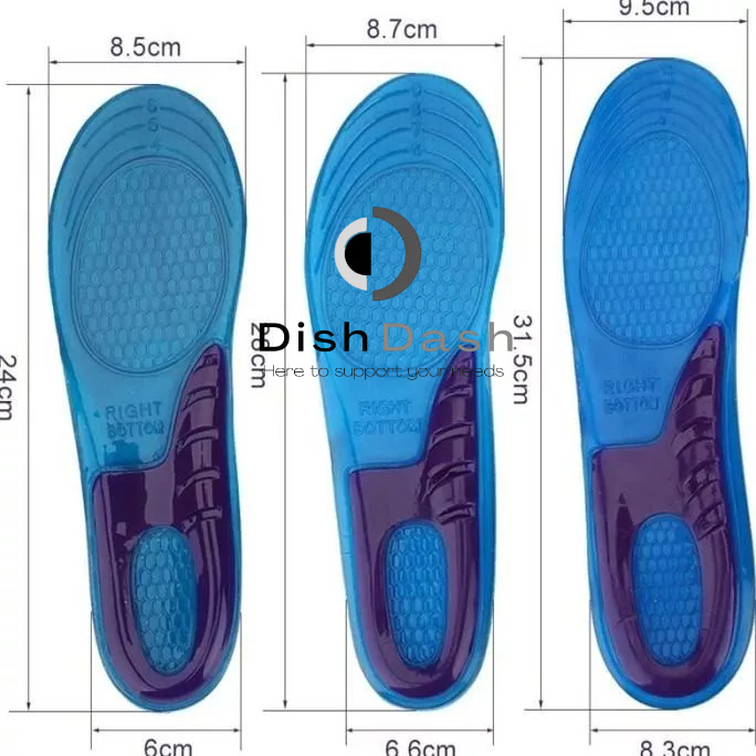 [BAYAR DI TEMPAT] 1 Pasang Insole Sepatu Gel Orthotic Arch Shock Anti Pegel dan Sakit - Insole Sepatu SNEAKER