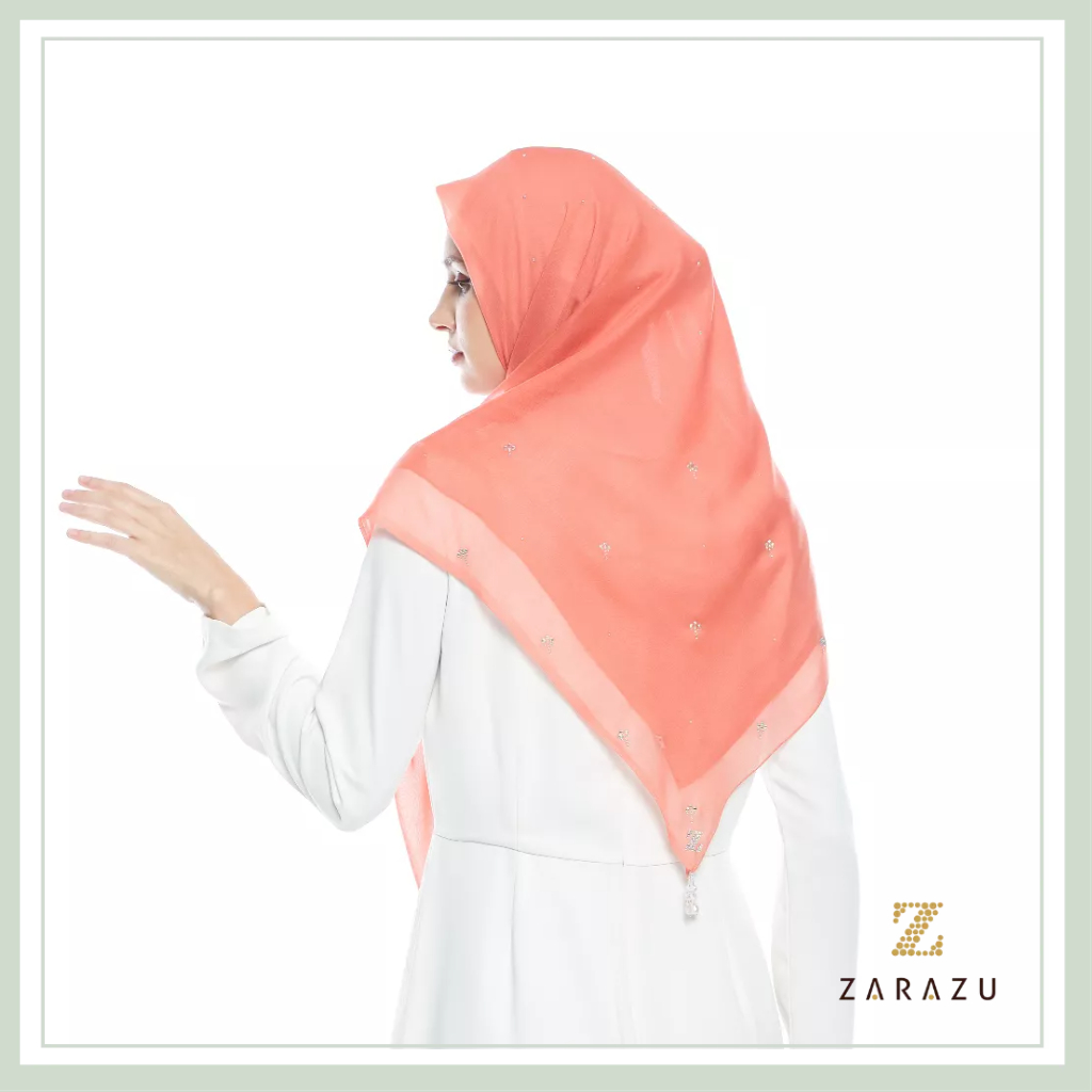 Ria Scarf - The Signature Miranda Series Paris Japan Scarf Crystal Premium by Zarazu
