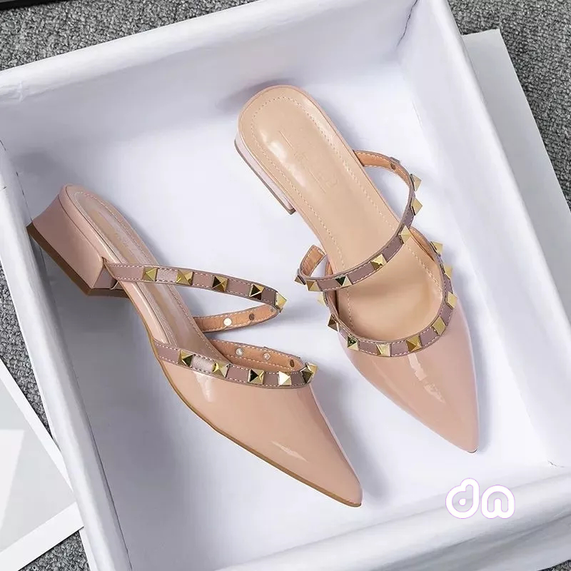 Sandal heels hak tahu wanita tali piramid AMIRA 06