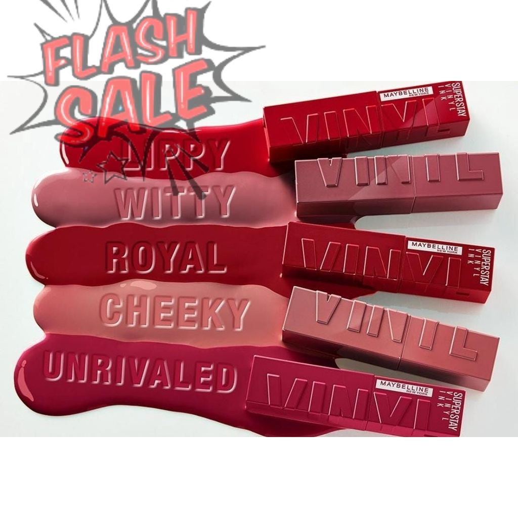 FLASH SALE Maybelline Superstay Vinyl Ink Lip Tint Liquid Lipstik Lipcream Lipstik Stay Liptint