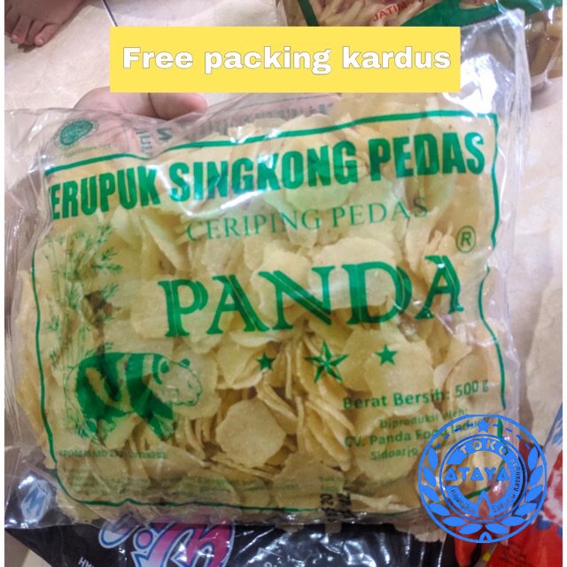 

IV KERUPUK PANDA 500gram / KERUPUK SINGKONG PEDAS / CERIPING PEDAS