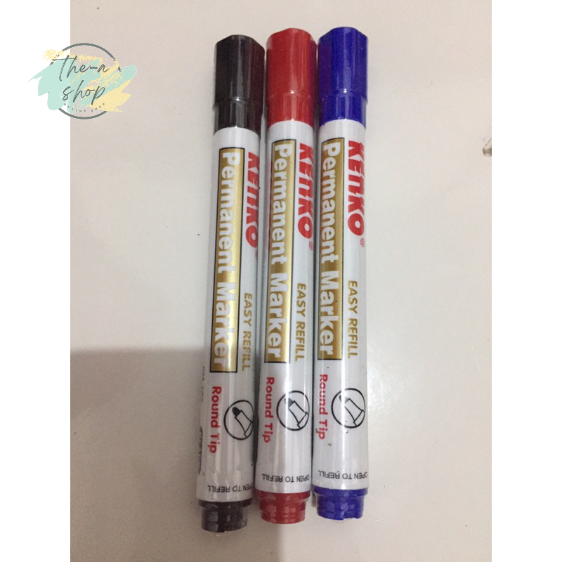 

spidol kenko permanent marker biru merah hitam