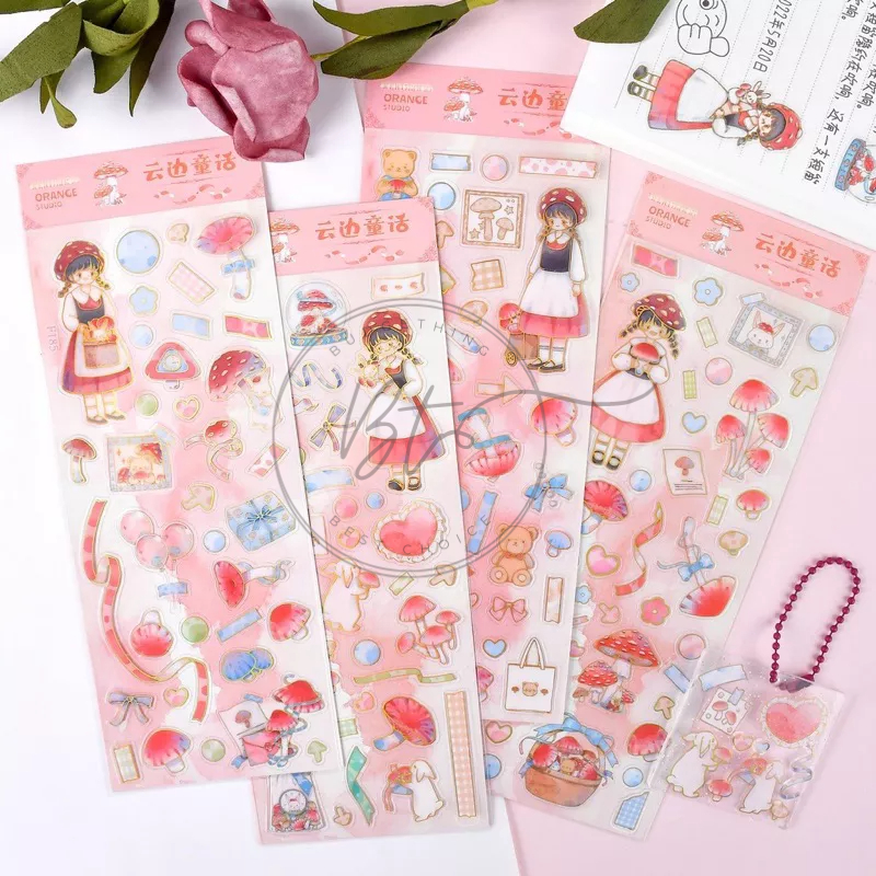 

[B248] 1pcs Stiker Gadis Lucu Jurnal Stiker Dekorasi Scrapbook