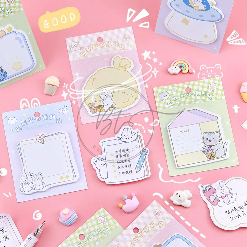 

[B249] Kartun Lucu Sticky Note 20sheets Memo Pad Colorful Sticky Note Set Indeks Label Stiker Alat Tulis Sekolah