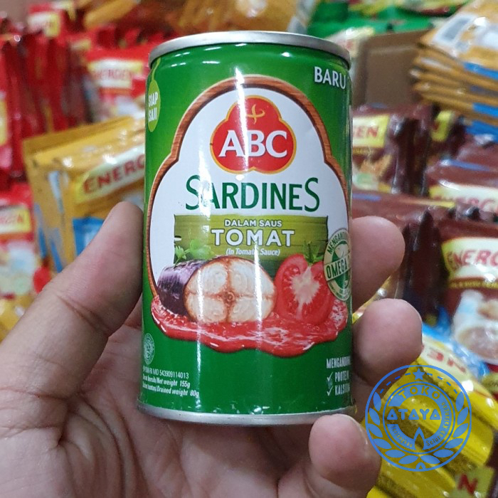 

CAN 155GR - IKAN SARDEN ABC KALENG SAUS TOMAT / SARDINES atayatoko