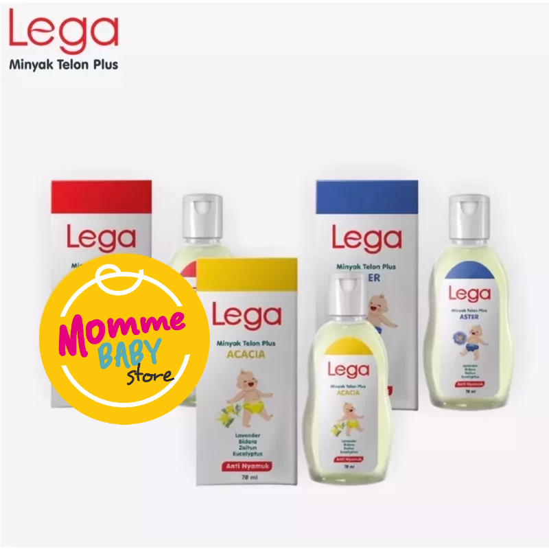 Minyak Telon Lega Plus Baby Size 100ml &amp; 70ml Varian Wangi Rose / Acacia / Aster / Crysan / Telon Minyak untuk Bayi dan Anak