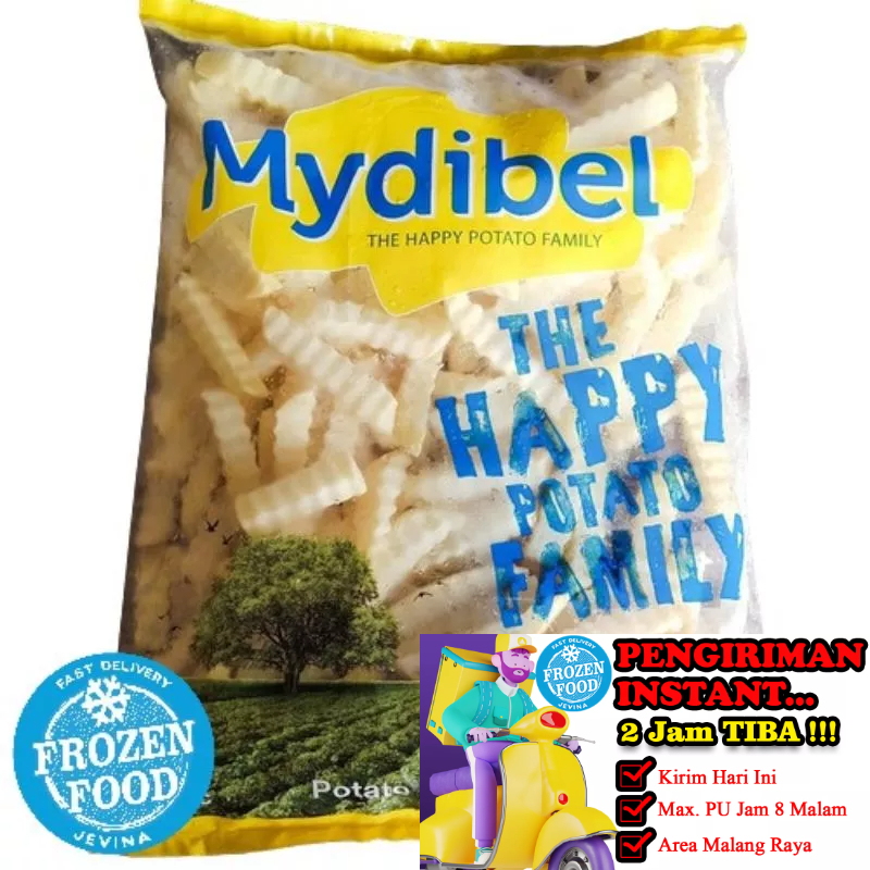 Mydibel Kentang Crinkle Cut 1kg