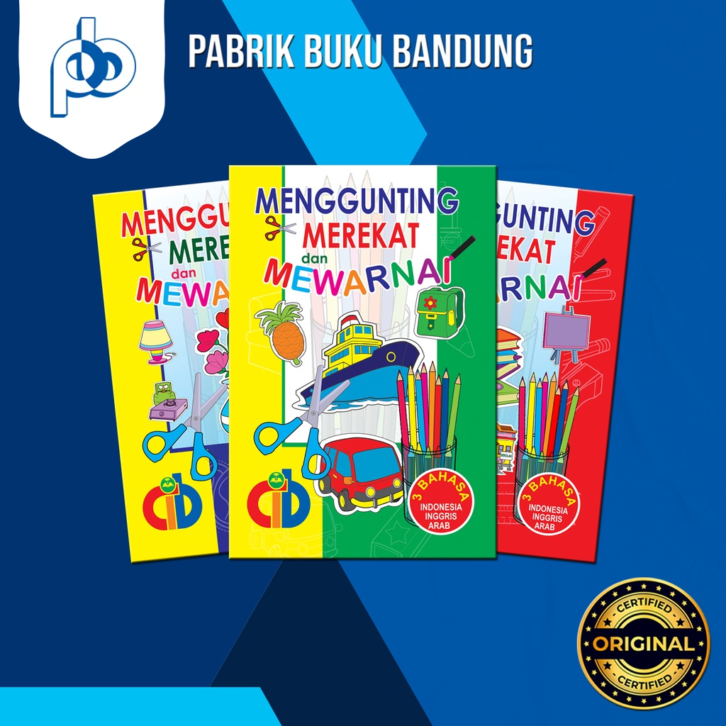 

Menggunting Merekat dan Mewarnai Kecil/Buku Belajar Menempel Untuk Anak Paud | Cahaya Ilmu Bandung