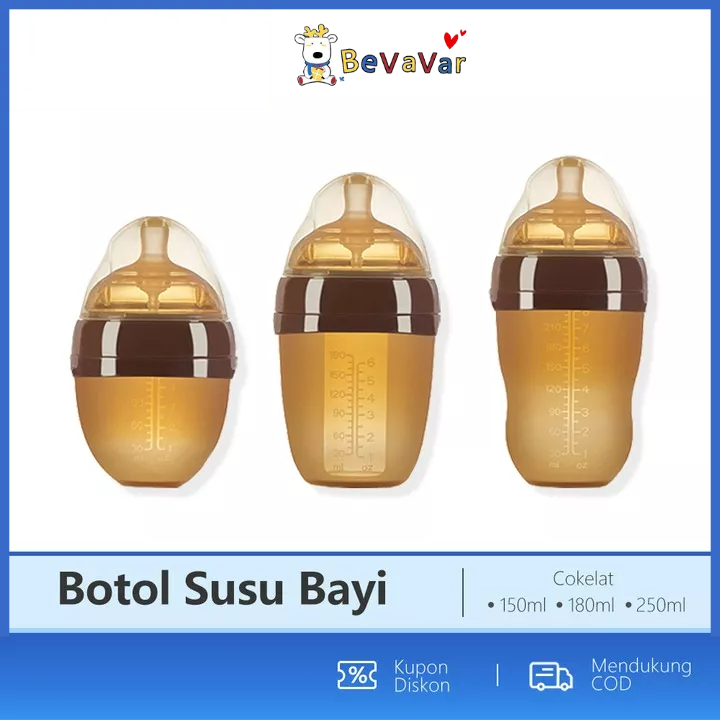 BEVAVAR Piko Bello Botol Susu Bayi Silikon Bpa Free