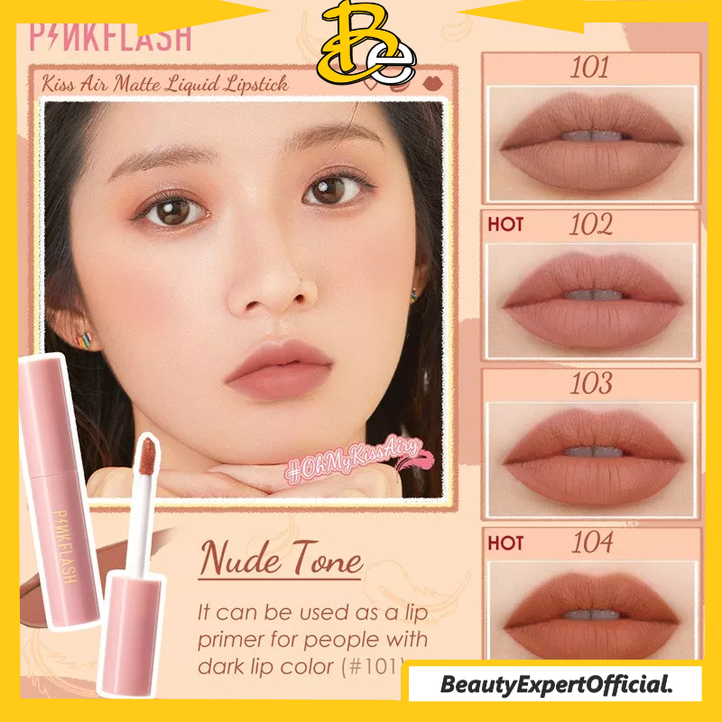 ⭐️ Beauty Expert ⭐️ PINKFLASH OhMyKissAiry Liquid Lipstick PF-M01 - Waterproof Lip &amp; Cheek