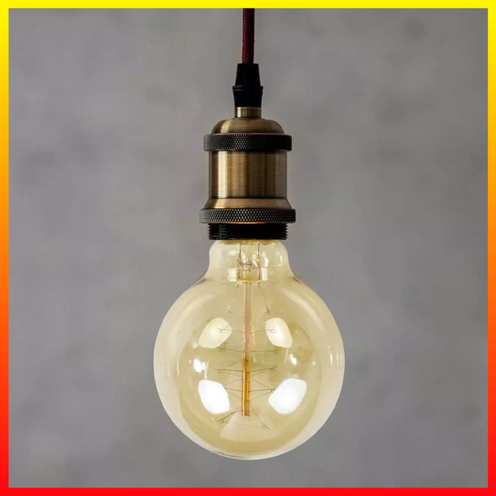 Bola Lampu Pijar Retro Edison Kawat Lurus Berkelok-Kelok 4W Soket E27 YNL G80 - 7CLL4JYL