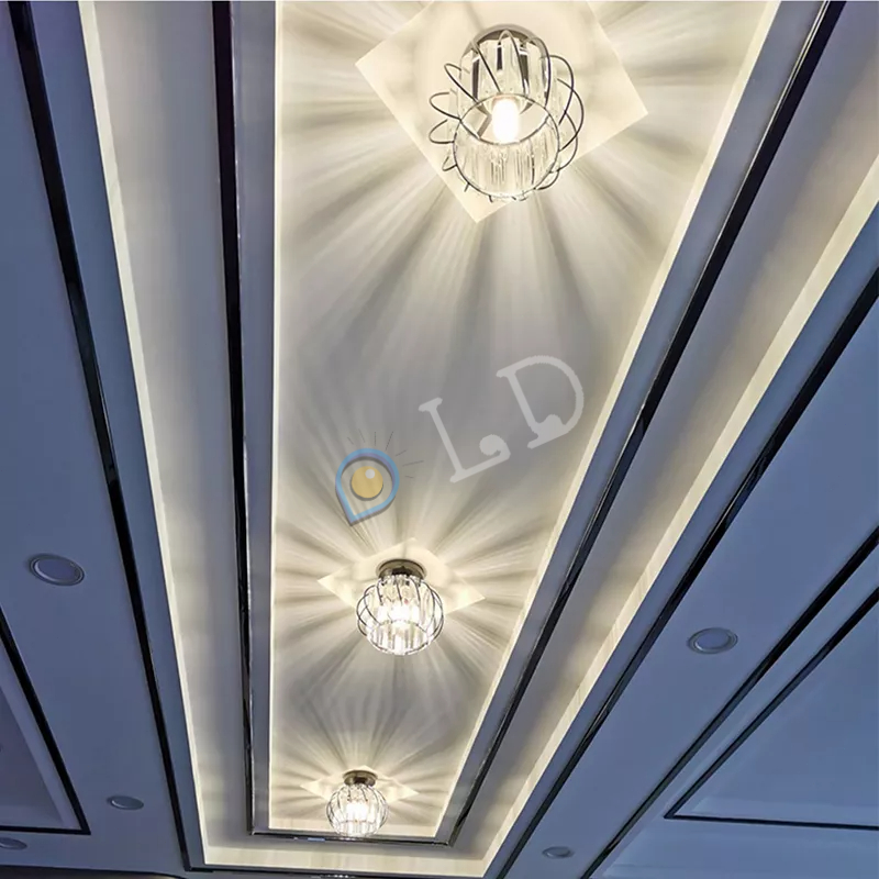 [COD] Lampu Plafon kristal Ceiling Minimalis Lampu kristal plafon rumah modern Untuk Ruang Tamu Kamar Tidur Dapur Teras Depan Cafe