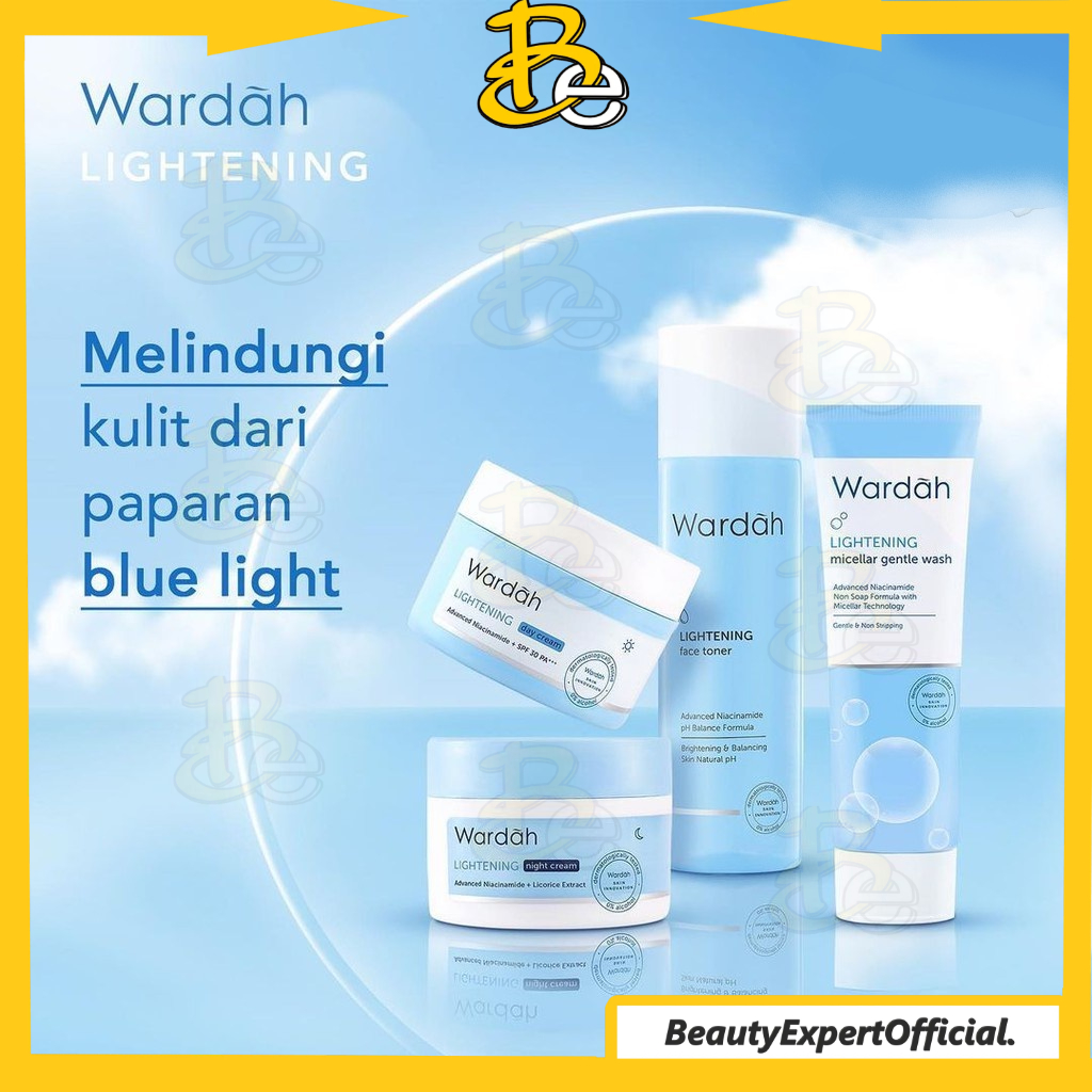 ⭐️ Beauty Expert ⭐️ Wardah Lightening Series | Serum |Toner |Whip Facial | Day &amp; Night Cream | Day Gel|Clay Mask|